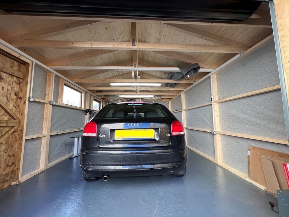Antrim_Timber Garage interior