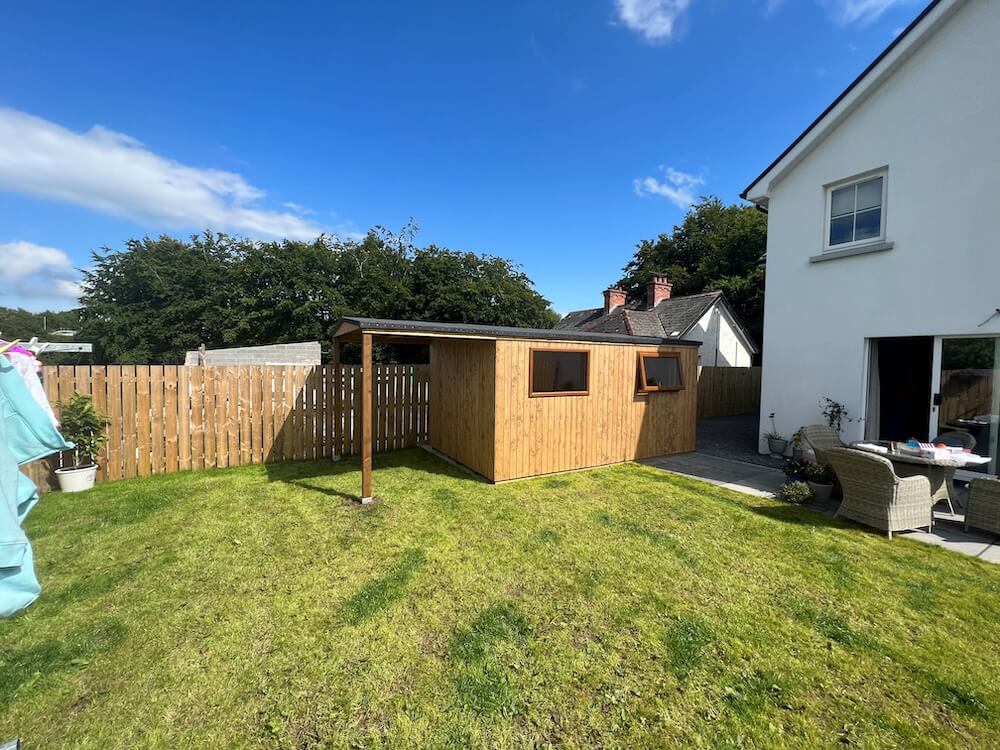 Garden Shed_4.5m x 2.7m with 1.8m roof overhang